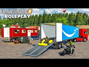 Camping de LUXE & Livraison AMAZON | (RolePlay) Farming Simulator 19