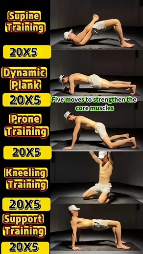 🫣"5 Exercises to Build a Strong Core at Home"💯 || Just try it 💪#homeworkout #shorts #viral #bellyfat