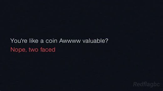 RED FLAG on Instagram: "two faced"