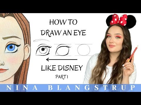 How to Draw an Eye like Disney - Step by Step Tutorial - Part 1/10