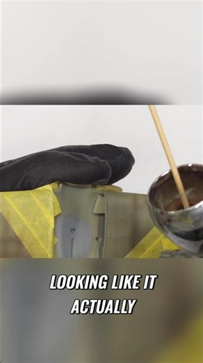 Weathered Camo Technique: Achieve Perfect Paint Matches! #shorts