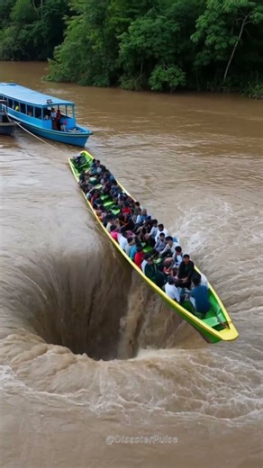 TRAPPED! Ship Sucked Into Massive Whirlpool Disaster! #shorts