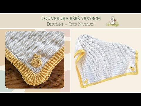 Faire Couverture Bébé au crochet pour débutant 😍 Tuto Pas à Pas 🎨😍