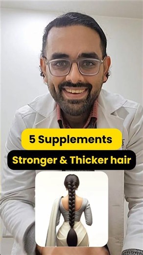 5 Hair Supplements for Stronger & Thicker Hair 💪✨ 👉 #HairSupplements #HairGrowth #HealthyHair