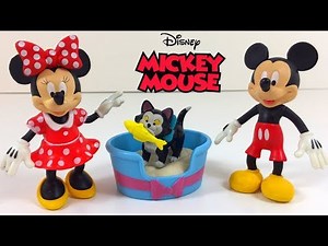 MINNIE MAUS GEHT MIT DAISY DUCK AUS UND MICKY MAUS BLEIBT MIT PLUTO UND FIGARO LITTLE PEOPLE HAUS