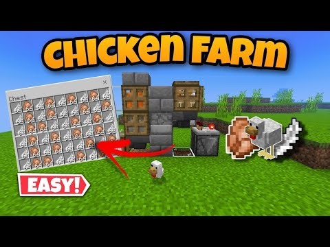 "How to Build an Automated Chicken Farm in Minecraft: Endless Eggs and Feathers!"