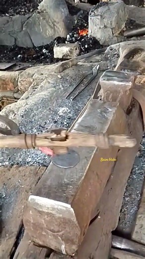 coconut meat grater/measuring tool #medievalblacksmith #americanlife #wood #trending #usa