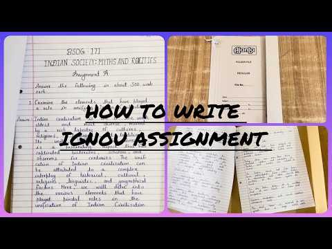 How to write Ignou Assignment || Step by step Instructions to write Assignment for Ignou Assignment