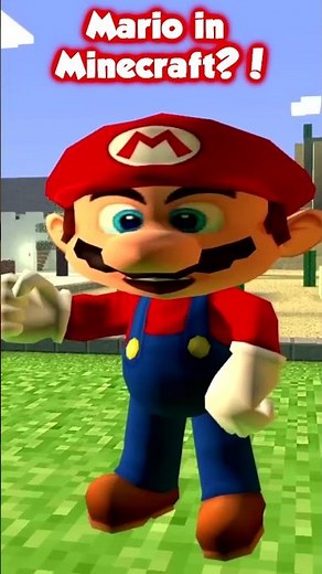 Mario In MINECRAFT?! #mario #memes #minecraft #smg4mario #smg4 #funny