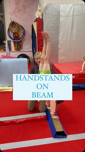 Handstand stations for beam! #balance #control #gymnastics #gymnast #gymnasts #gymnasticscoach #coaching #gymnasticscoaching #gymnasticsprogressions #workinghard #strength #conditioning #handstand #beam #handstandonbeam #circuit #stations | P4G