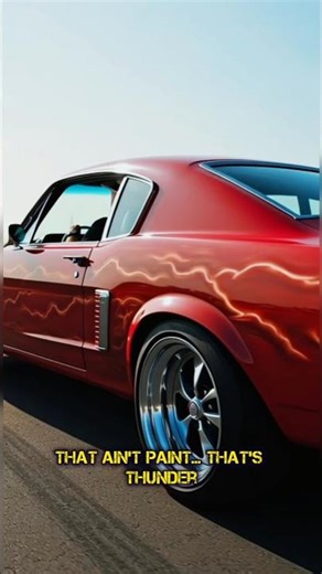 1967 Mustang Fastback Lightning Paint ⚡ Pure 🇺🇸Muscle #mustang #shorts #classiccars