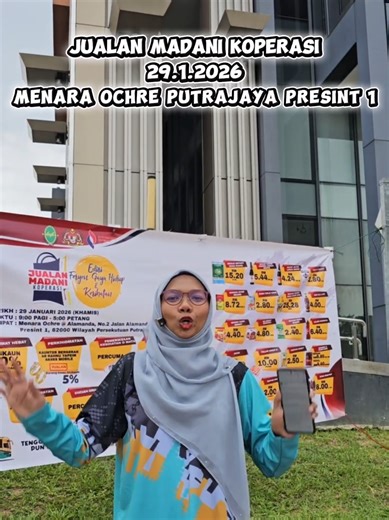 Jualan Madani Koperasi di Putrajaya: Keperluan Harian