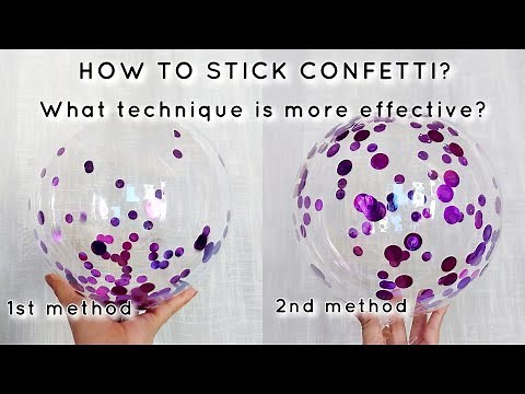 2 Methods on How to Stick Confetti Inside the Bobo Balloon