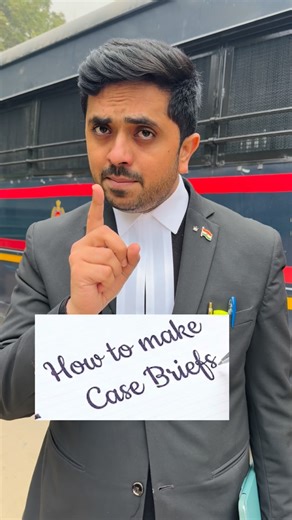 Adv. Mandeep Baisala 🇮🇳 ⚖ on Instagram: "How to make a Case Brief. #lawyer #law #advocate #lawstudent #reels"