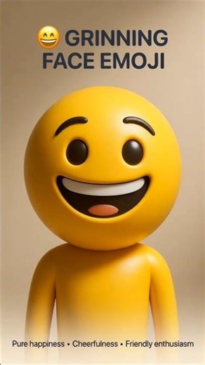 😀 Grinning Face Emoji - Expression #shorts #emoji