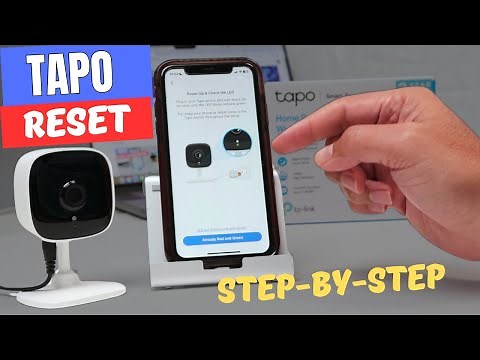How to reset TP Link Tapo C100 camera - (It works with other models)