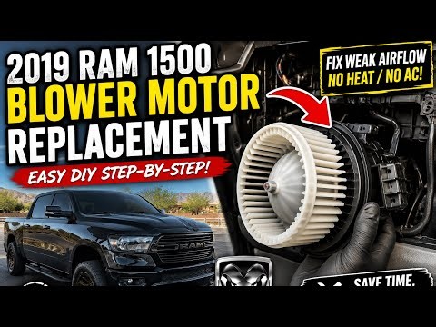 2019 Ram 1500 Blower Motor Replacement | Easy DIY Step-by-Step