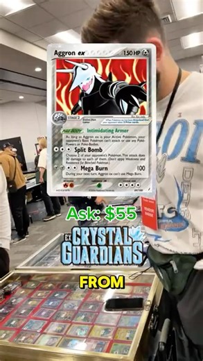 Crystal Guardians Aggron EX Sale #pokemon #vendorpov #pokemoncards #cards #madisoncardshow