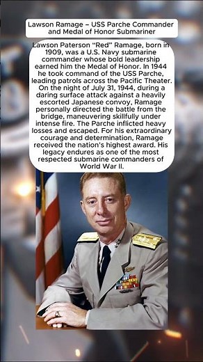 Lawson Ramage – USS Parche Commander and Medal of Honor Submariner