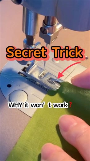 How to Use a Rolled Hem Foot (A Secret Trick）#sewing #sewingtutorial #sewingtips