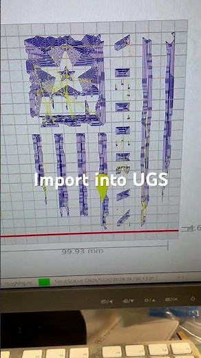 3018 CNC | Carving an LED Backlit Image on Acrylic | US Army Veteran | Easel & UGS #3018cnc #easel