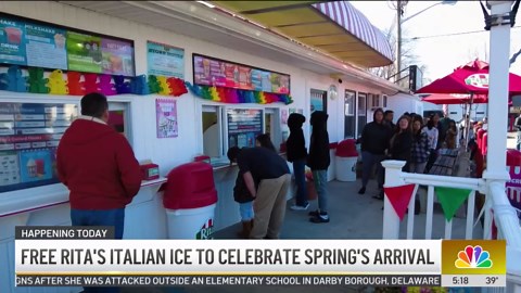 Rita’s celebrates first day of spring with free water ice