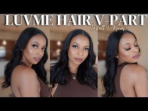 LuvMe Hair V-Part Install! Body wave, Natural Look