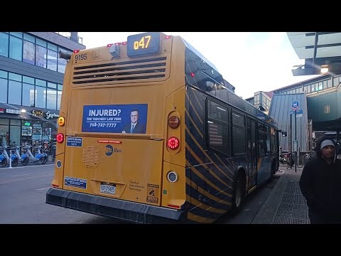 MTA Bus: 2024 Novabus LFS 9195 on the Q47 ride from 31st Av/74th St to 75th Street Bus Terminal