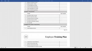 Employee Training Plan Template (word, PDF), New Hire Training Plan, Employee Training Checklist, Employee Training Log, HR Training Tracker - Etsy