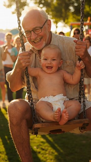 Grandpa Takes Baby SWINGING?! 😂 Misheard Mom Again! #FunnyShorts #BabyComedy In this super funny video, Grandpa mishears Baby’s Mommy yet again — and instead of doing what she actually asked, he packs Baby up and takes them straight to the park for some wild swinging fun! 🤣🎡 And Baby’s reaction? ABSOLUTELY PRICELESS. The commentary, the confusion, and Grandpa's “expert” swinging technique… everything turns into instant comedy gold! 😂 Did Grandpa take the swinging way too seriously? 😂 Is Bab