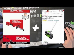 EGO POWER+ Snow Shovel attachment powered by M18 Fuel Quik Lok SSA1200