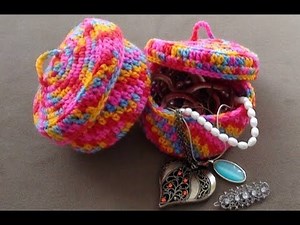 How to Crochet Jewelry Bowl Part 2 continued