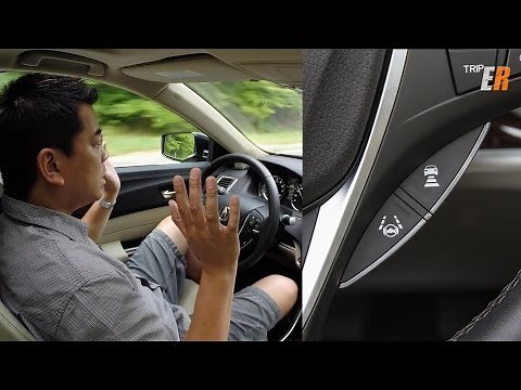 2015 Acura TLX Driving by Itself - LKAS Test Drive Review