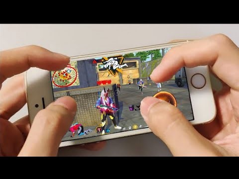 Iphone 6s Free Fire Gameplay test full max settings HUD+DPI+ MACRO🔥+2gb