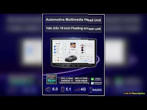 Android 13 1Din 2Din Floating screen Universal Multimedia AI voice Carplay Auto Stereo Radio Palyer