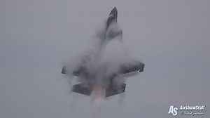 4.9K views · 189 reactions | U.S. Air Force F-35 Heritage Flight Team performs a sweet low transition to vertical climb, lots of vapor ensues. | AirshowStuff | Facebook