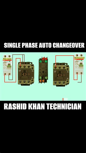 SINGLE PHASE AUTO CHANGEOVER CIRCUIT USING CONTACTOR AND RELAY WIRING DIAGRAM #Alhamdulillah #Rashidkhangenerator #electrician #mechanic #electronic #generator #technician #india #saudiarabia #usa #america #england #canada #netherlands #ireland #education #engineproblem #california #engineering #newyork #alberta #caterpillar #cummins #perkins #doosan #mtu #germany #automotive #automobile #كهربائي | Rashid Khan
