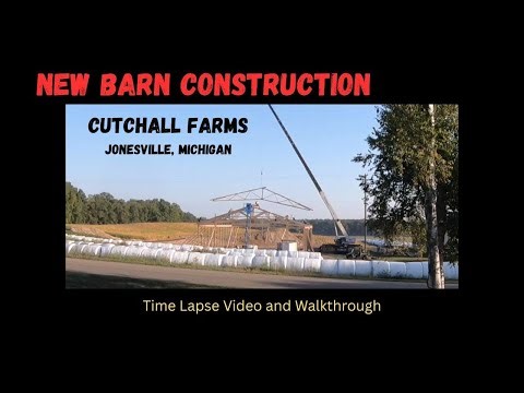 New Barn Construction Time Lapse