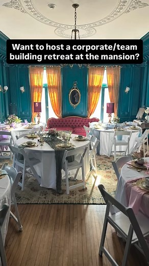 We had the privilege of hosting a company party/team building weekend retreat this past weekend. Their theme was “High Tea” so they had a catered tea party with a team building activity brought to them by Macmannis Florists. They learned to build arrangements in tea cups and it was such a cute idea. This is just an example of one of the opportunities the mansion can provide. The mansion carriage house sleeps up to 16 people in 8 rooms and your event can be crafted with many different options for