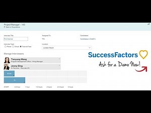 Interview Scheduling in SuccessFactors Recruiting Management