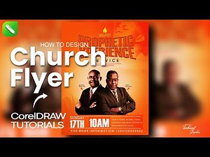 How to Design a Church Flyer in CorelDRAW | Step-by-Step Tutorial | Prophetic Xperience