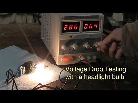 When and why to use a light bulb for automotive voltage drop testing