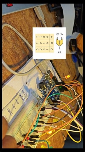 NOR Gate Using Arduino Uno | Truth Table Verification