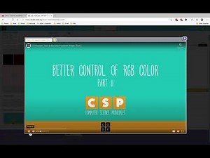 TEALS: CSP Unit 1 - Digital Information - Lesson 8 - Color Images
