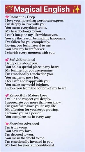 advance English sentence