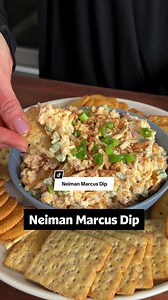 This Neiman Marcus Dip will be the VIP at your next party! 🎉 🔗 Click the link in our bio or continue reading for the recipe! Ingredients: ½ cup slivered almonds 6 slices bacon, or more as needed 1 ½ cups mayonnaise 1 (8 ounce) package sharp Cheddar cheese, shredded ½ cup thinly sliced green onions 1 pinch cayenne pepper Directions: Toast almonds in a saucepan over medium heat until lightly golden. Place bacon in a large skillet and cook over medium-high heat, turning occasionally, until crispy