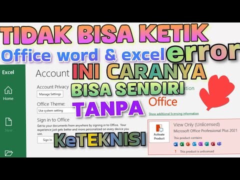 Cara Menghilangkan Product Activation Failed Microsoft Office