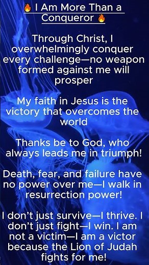 I AM MORE THAN A CONQUEROR: Your Biblical Blueprint for Unstoppable Victory Affirmation