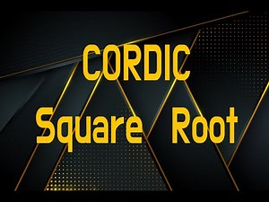 CORDIC Algorithm Square Root