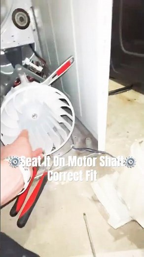 Blower wheel replacement Seated on motor shaft Spins true zero rubbing - Lesson 3